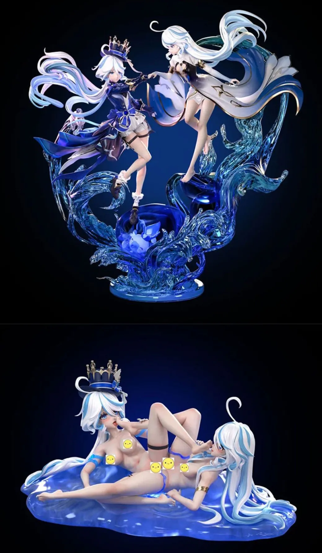 1/6 Scale Furina & Focalors - Genshin Impact Resin Statue - HaJiMi Studio