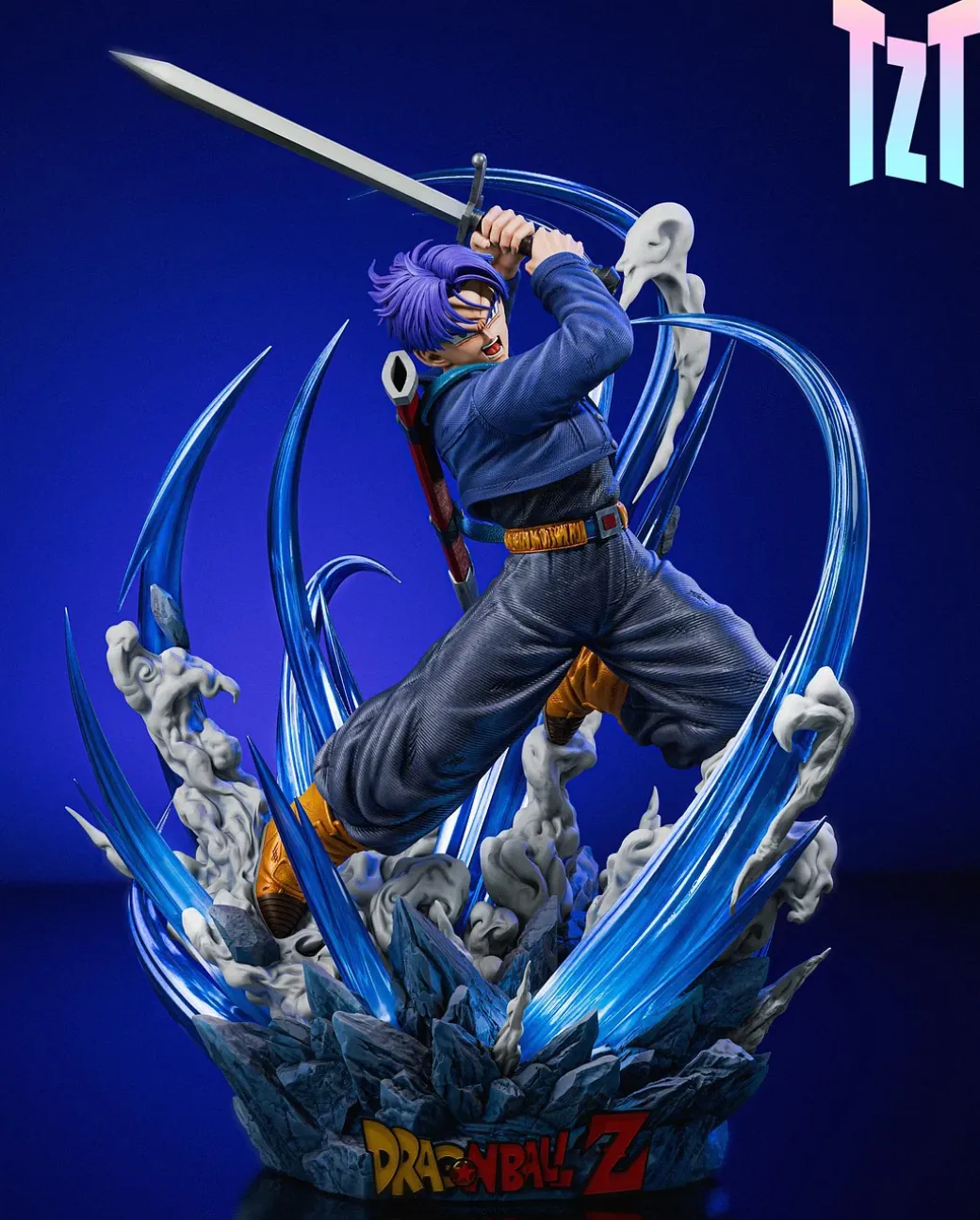 1/6 Scale Future Trunks with LED - Dragon Ball Resin Statue - TZT Studio