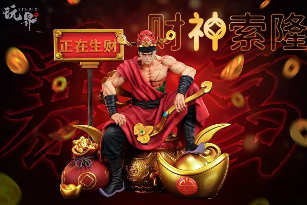 1/7 Scale God of Wealth Roronoa Zoro - ONE PIECE Resin Statue - WanJie Studio