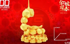 1/10 Scale Gold Lucky Onix - Pokemon Resin Statue - DD Studio