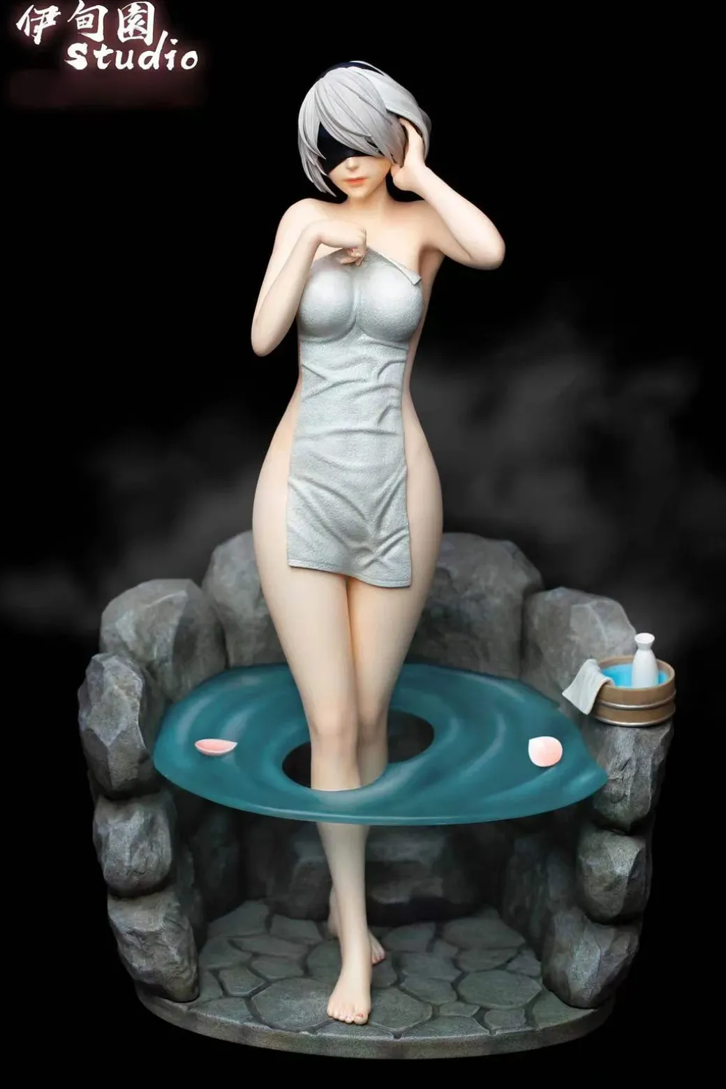 1/6 Scale Hot Springs Ver. YoRHa No.2 Type-B & YoRHa Type-A No.2 - NieR:Automata Resin Statue - YiDianYuan Studio