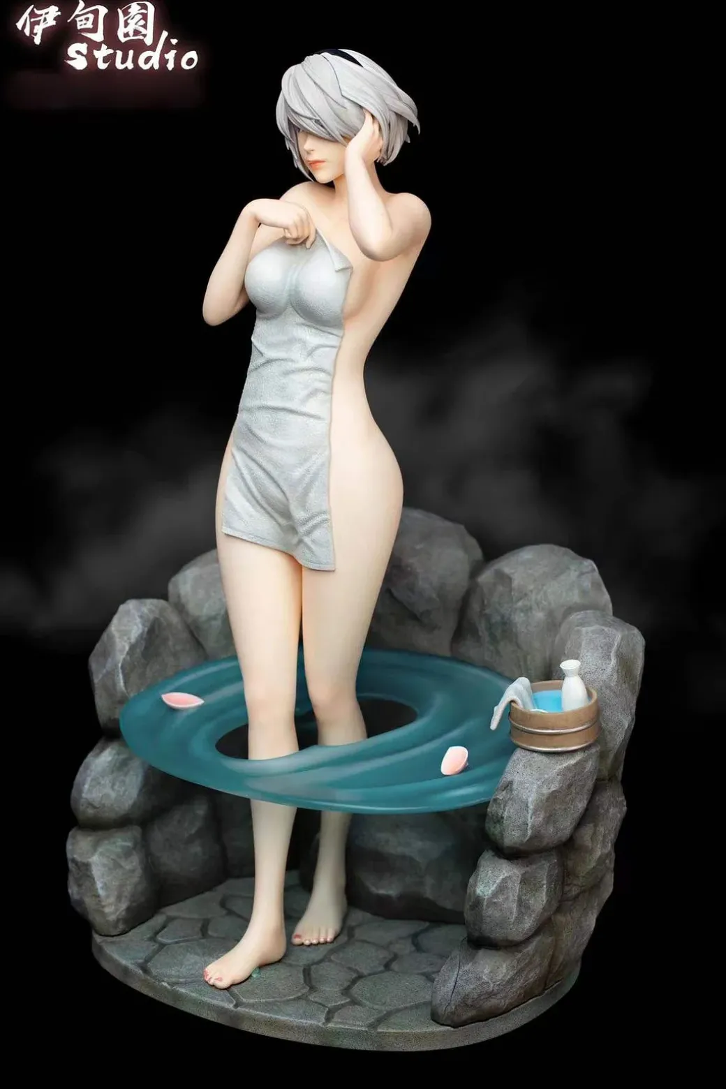1/6 Scale Hot Springs Ver. YoRHa No.2 Type-B & YoRHa Type-A No.2 - NieR:Automata Resin Statue - YiDianYuan Studio