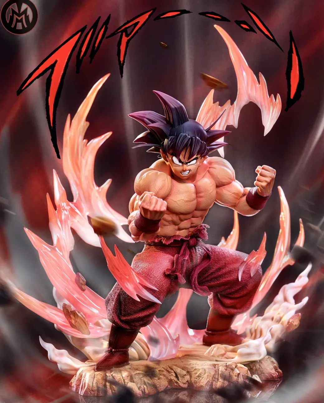 1/6 Scale Kaio-ken x3 Son Goku - Dragon Ball Resin Statue - MM Studios