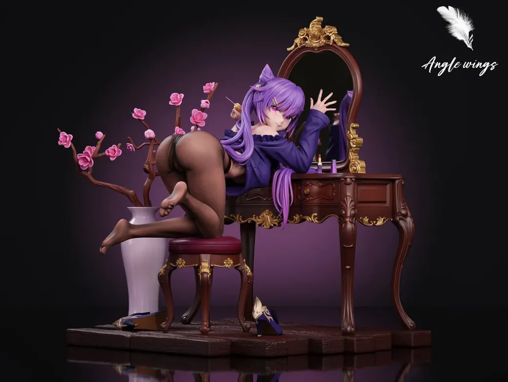 1/6 Scale Keqing on Lowboy - Genshin Impact Resin Statue - Angle Wings Studio