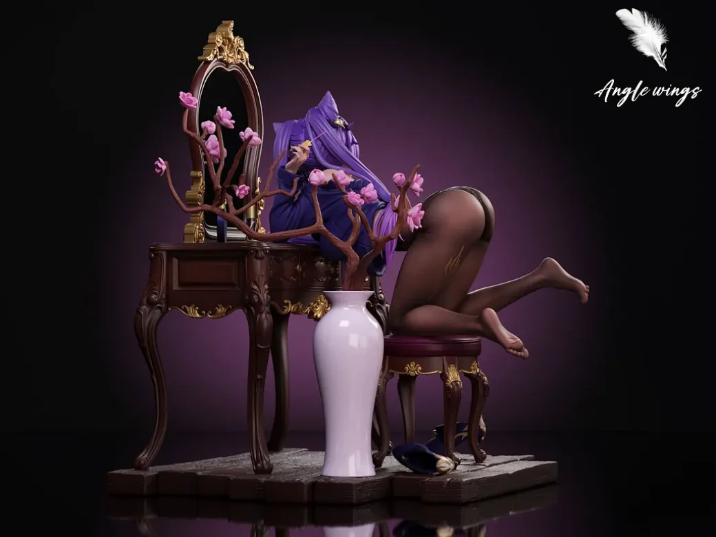 1/6 Scale Keqing on Lowboy - Genshin Impact Resin Statue - Angle Wings Studio