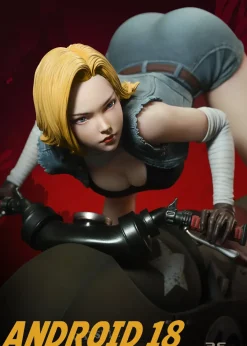 1/4 Scale Knight Android 18 with LED - Dragon Ball Resin Statue - RanSe Studio