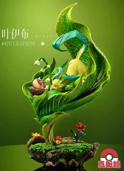1/10 Scale Leafeon, Glaceon & Sylveon - Pokemon Resin Statue - ZhenXinZhen Studios