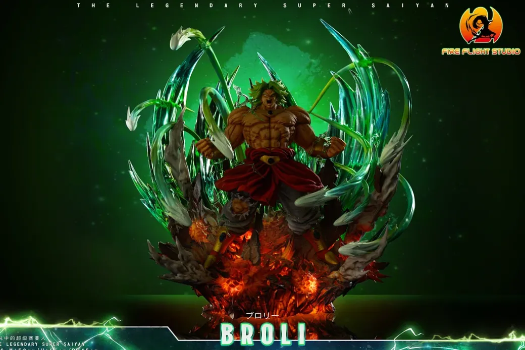1/6 Scale Legendary Super Saiyan Broly with LED - Dragon Ball Resin Staue - Fire Flight Studio