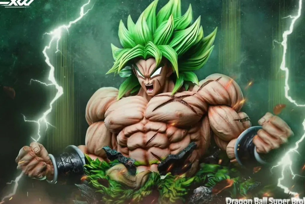 1/4 Scale Legendary Super Saiyan Broly with LED - Dragon Ball Resin Statue - FXW Studio