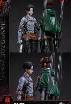 1/6 Scale Levi Ackerman & Hange Zoe - Attack on Titan Resin Statue - LC-Studios