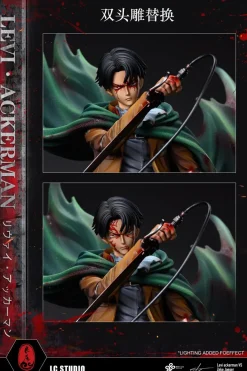 1/6 Scale Levi Ackerman carrying Zeke Yeager - Attack On Titan Resin Statue - LC-Studios