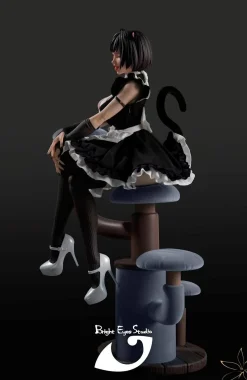 1/4 Scale Licensed Cat Maid Daisy - Original Design Resin Statue - Bright Eyes Studios