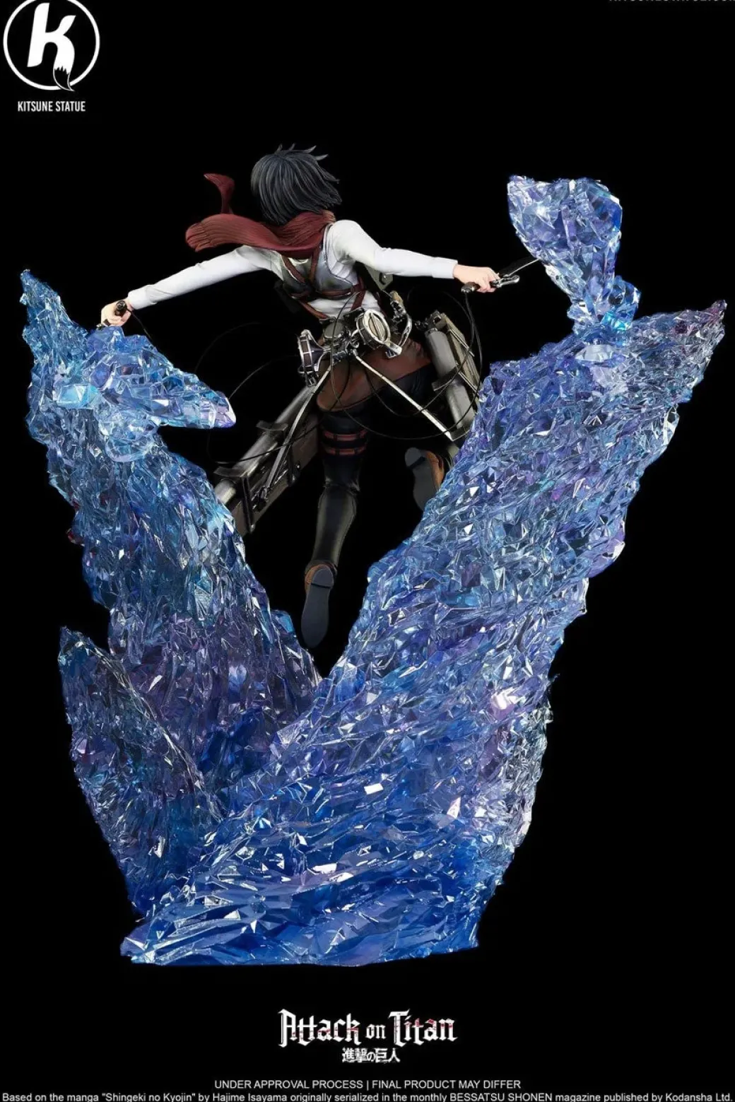 1/6 Scale Licensed Mikasa Ackerman - Attack On Titan Resin Statue - Kitsune Statue