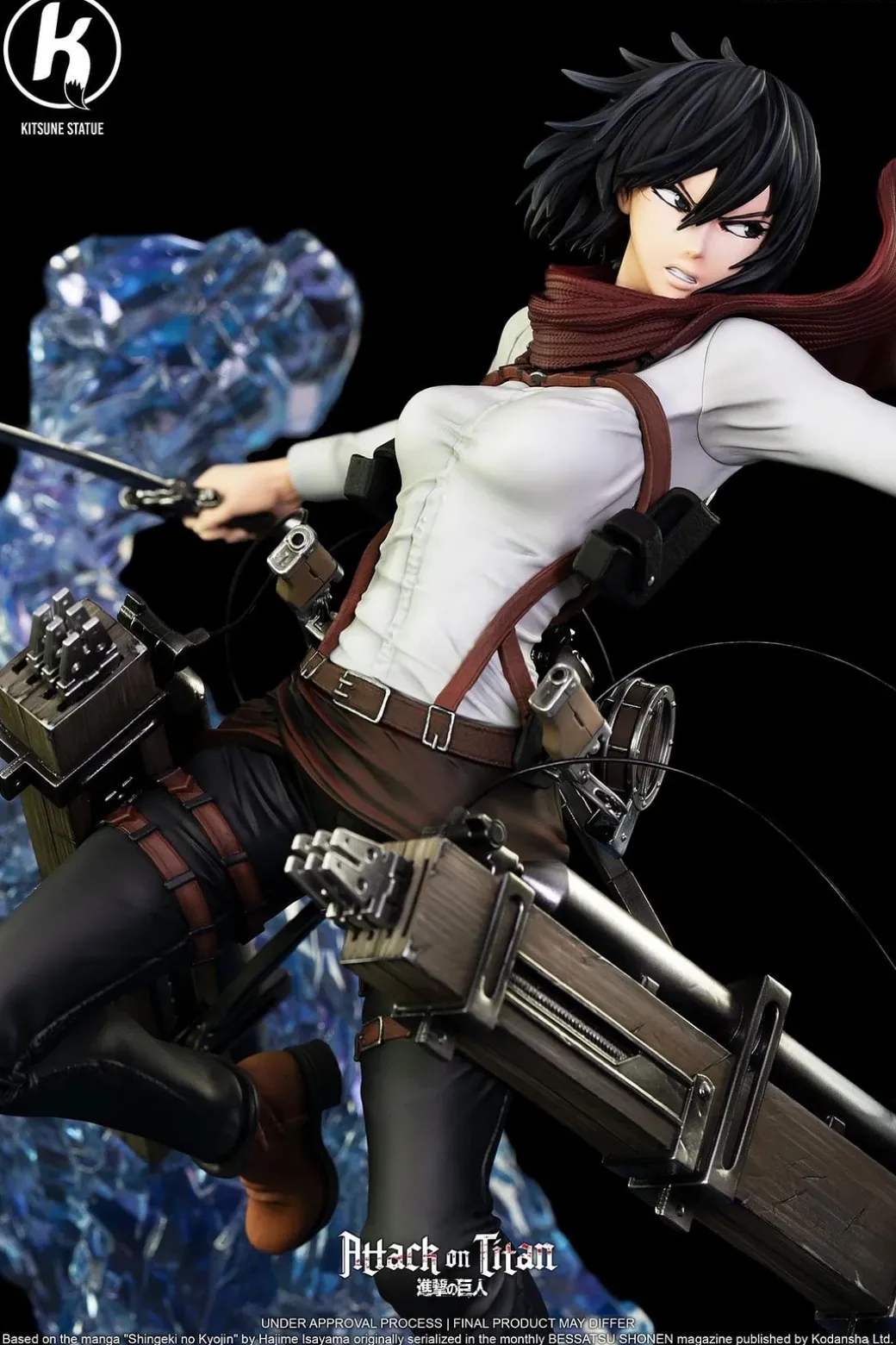 1/6 Scale Licensed Mikasa Ackerman - Attack On Titan Resin Statue - Kitsune Statue