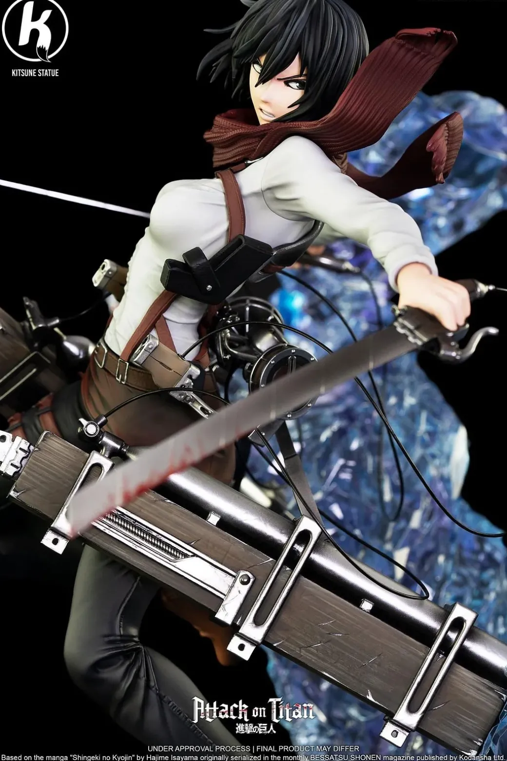 1/6 Scale Licensed Mikasa Ackerman - Attack On Titan Resin Statue - Kitsune Statue