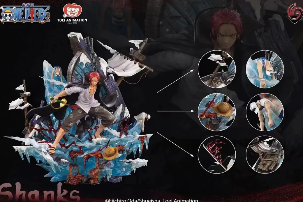 1/6 Scale Licensed Red Hair Shanks - ONE PIECE Resin Statue - WuJi Studios