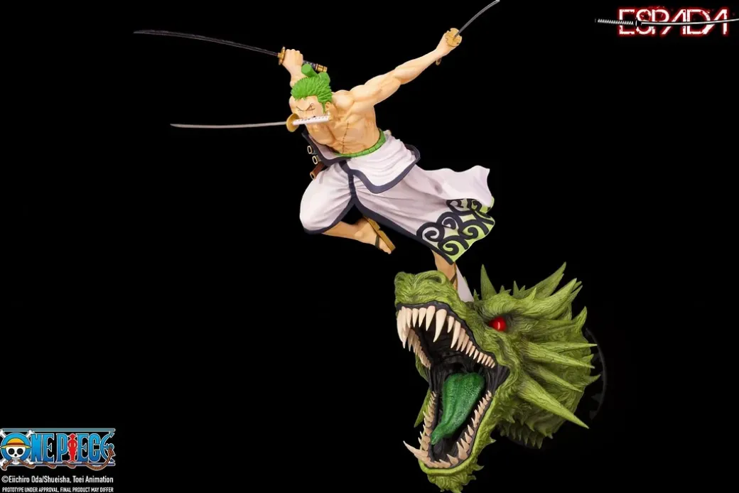 1/8 Scale Licensed Wano Country Santoryu Roronoa Zoro - ONE PIECE Resin Statue - Espada Art Studios