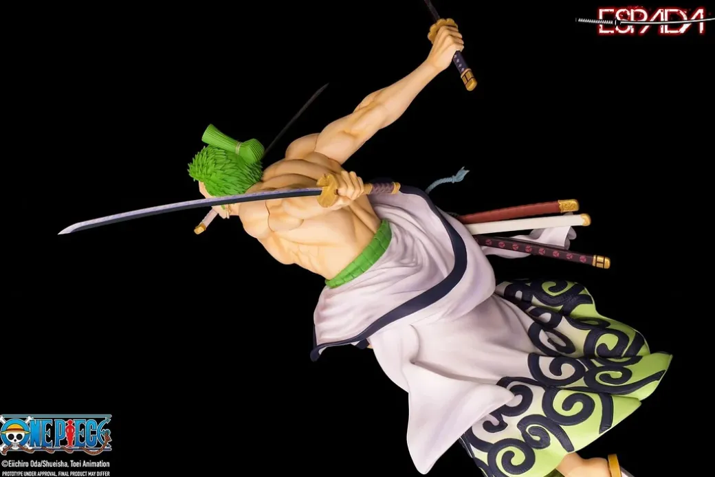 1/8 Scale Licensed Wano Country Santoryu Roronoa Zoro - ONE PIECE Resin Statue - Espada Art Studios
