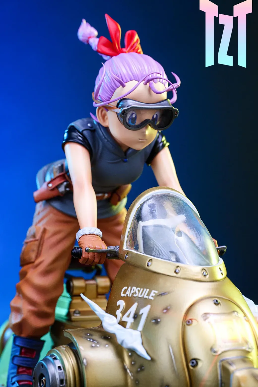 1/6 Scale Little Son Goku & Bulma with LED - Dragon Ball Resin Statue - TZT Studio