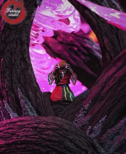 1/6 Scale Love Hashira Mitsuri Kanroji with LED & Upper Rank Four Hantengu - Demon Slayer: Kimetsu no Yaiba Resin Statue - Fantasy Studios