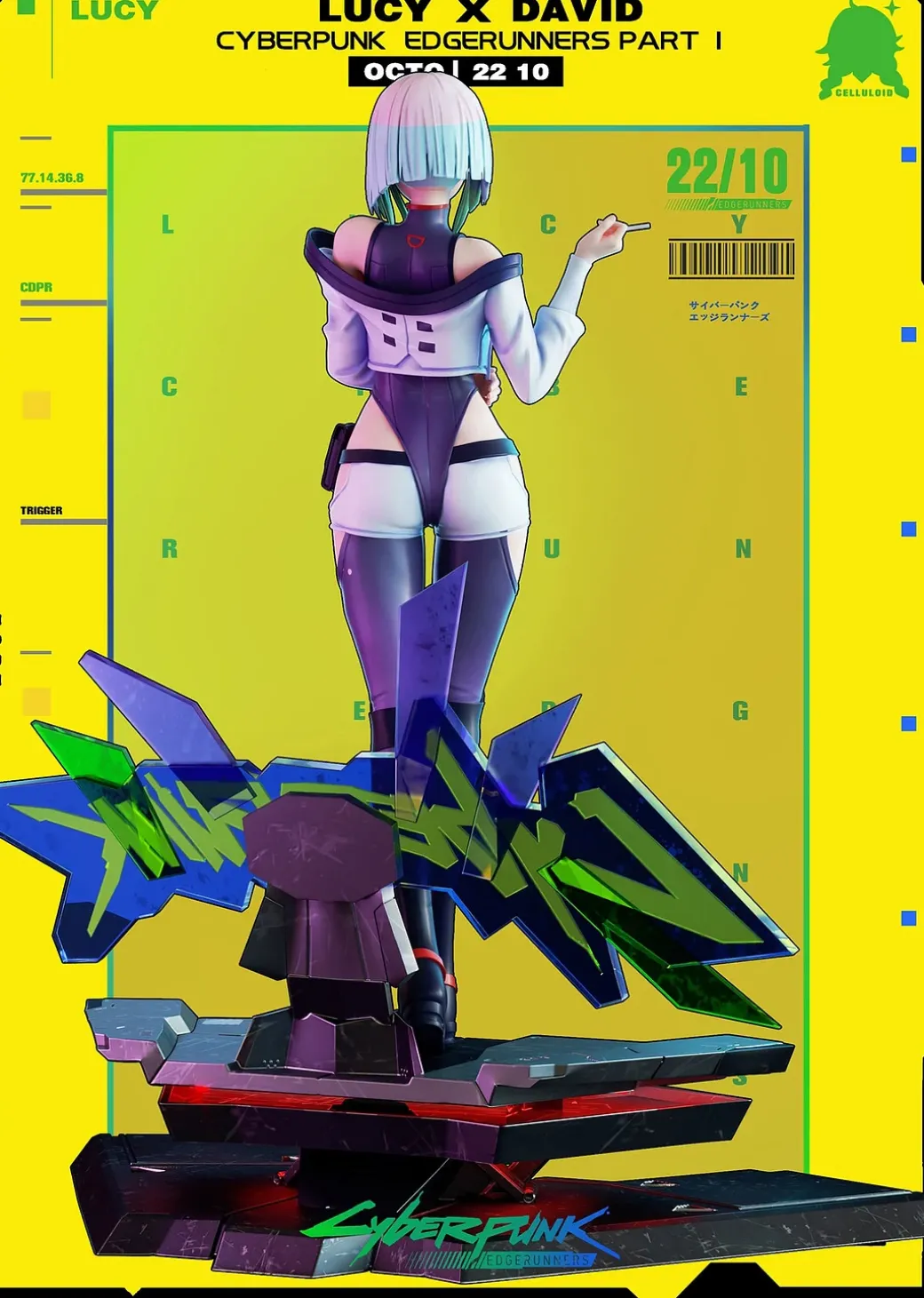 1/6 Scale Lucyna Kushinada - Cyberpunk: Edgerunners Resin Statue - Celluloid Studio