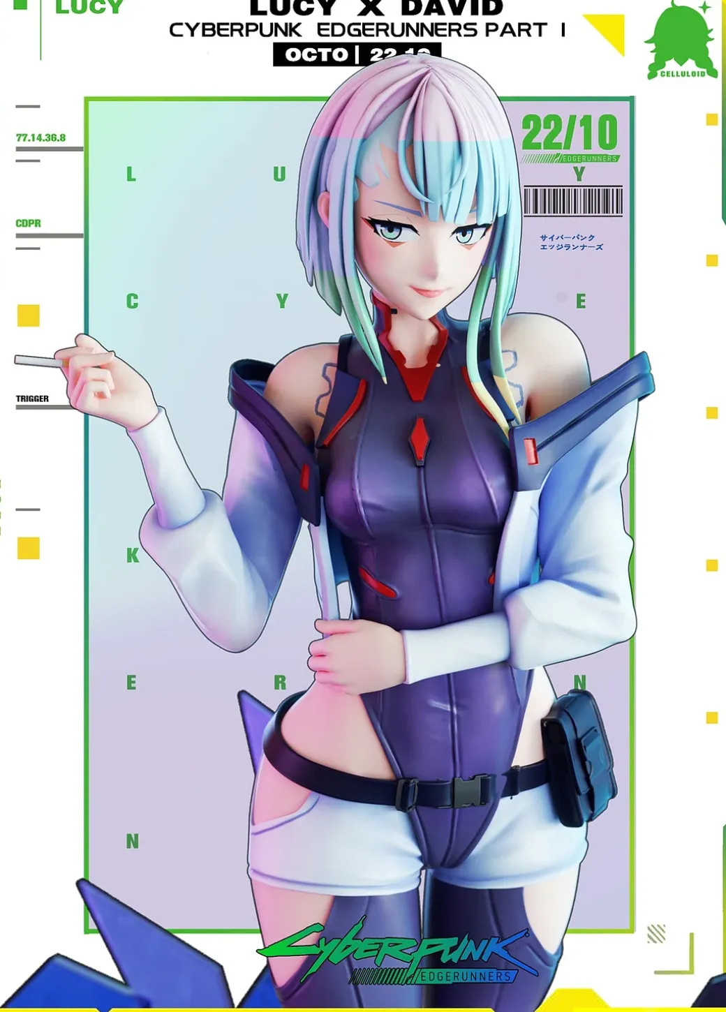 1/6 Scale Lucyna Kushinada - Cyberpunk: Edgerunners Resin Statue - Celluloid Studio
