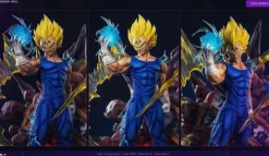 1/6 Scale Majin Vegeta with LED - Dragon Ball Resin Statue - Du-Studio