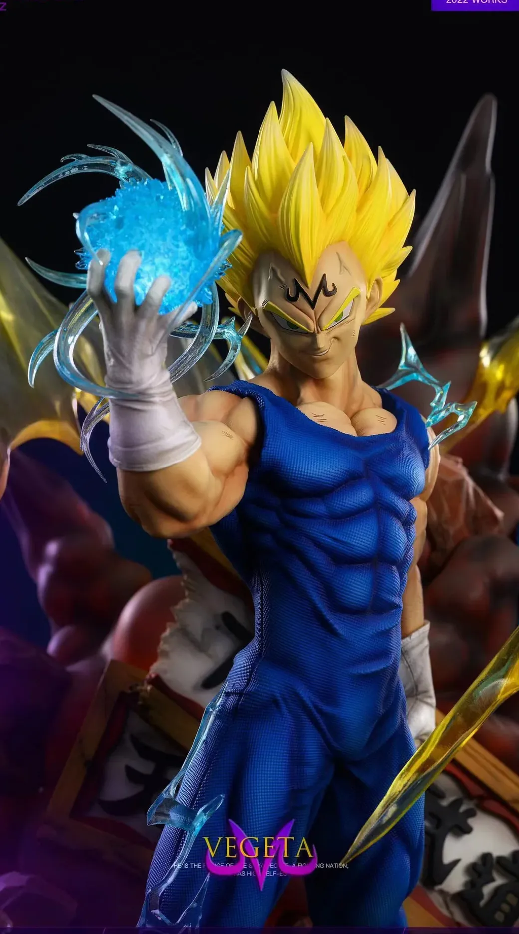 1/6 Scale Majin Vegeta with LED - Dragon Ball Resin Statue - Du-Studio