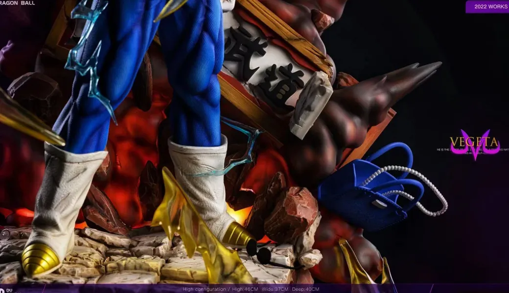 1/6 Scale Majin Vegeta with LED - Dragon Ball Resin Statue - Du-Studio