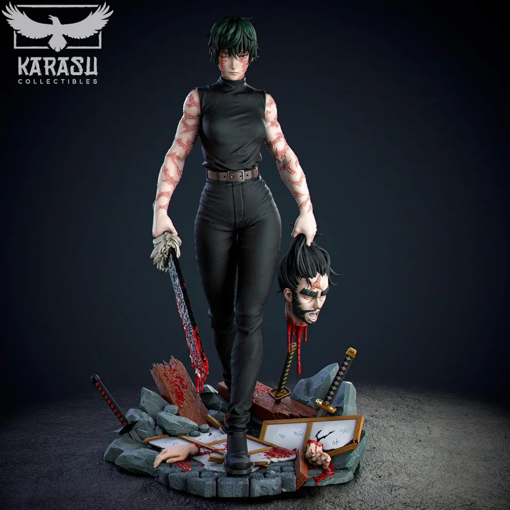 1/6 Scale Maki Zenin - Jujutsu Kaisen Resin Statue - KARASU Studio