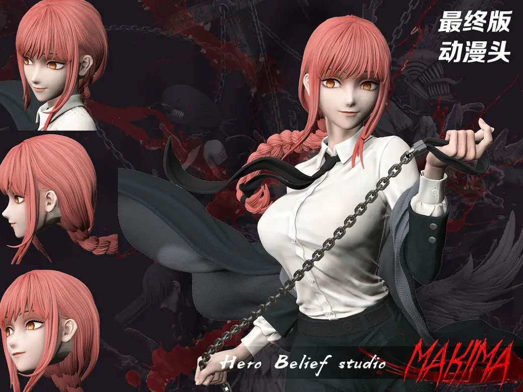 1/4 Scale Makima - Chainsaw Man Resin Statue - Hero Belief Studios