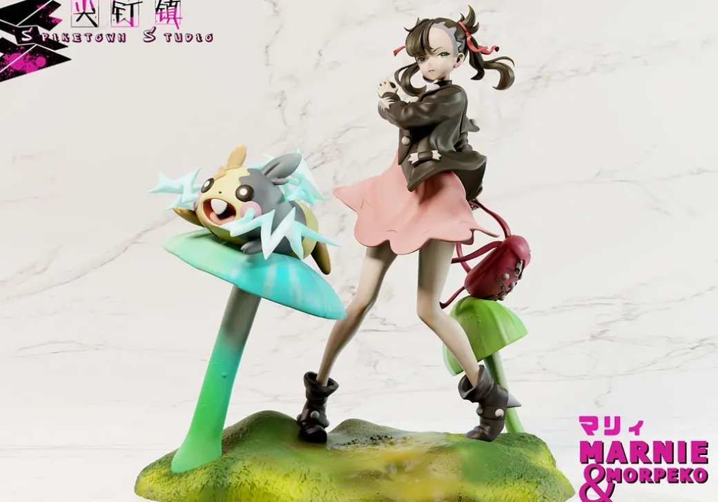 1/7 Scale Marnie & Grimmsnarl & Morpeko - Pokemon Statue - Spiketown Studio