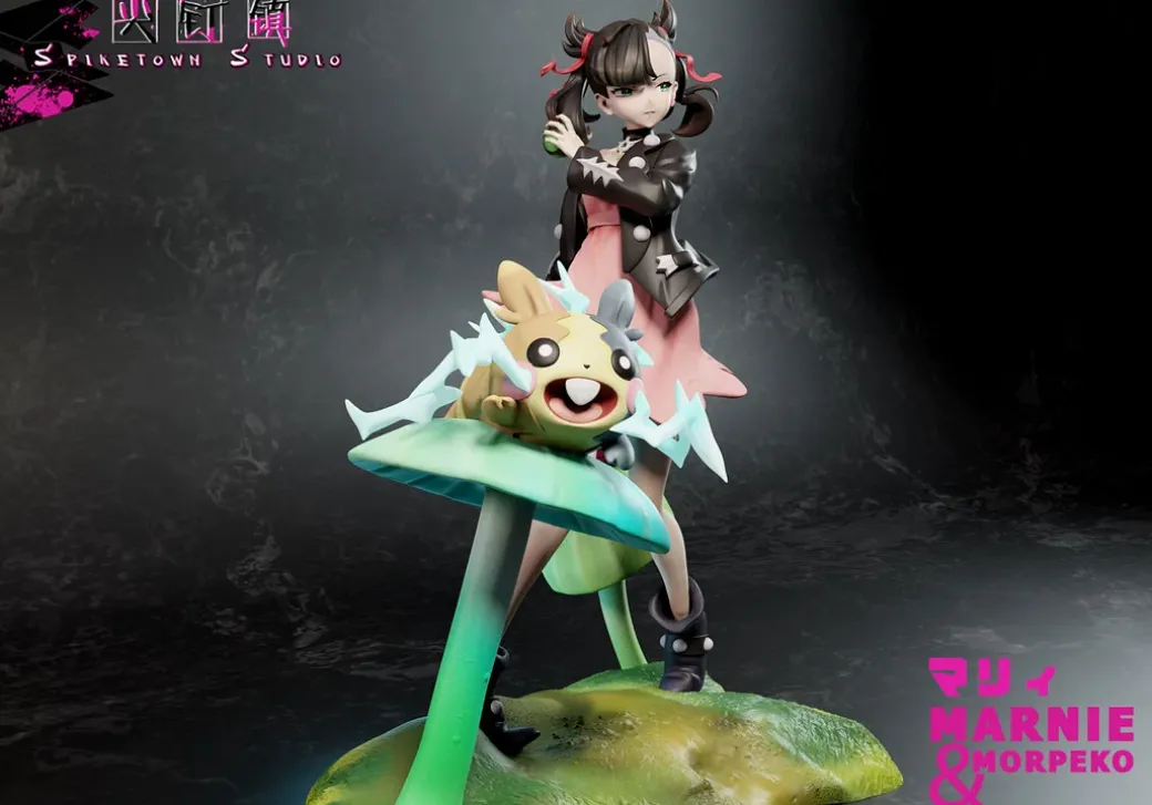 1/7 Scale Marnie & Grimmsnarl & Morpeko - Pokemon Statue - Spiketown Studio