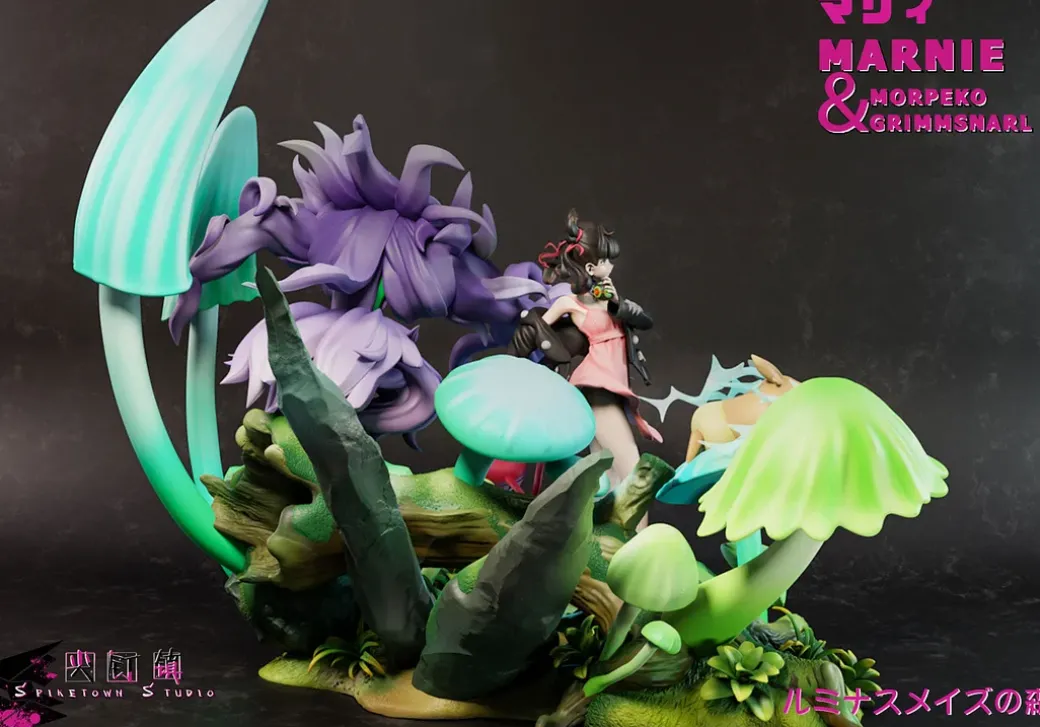 1/7 Scale Marnie & Grimmsnarl & Morpeko - Pokemon Statue - Spiketown Studio