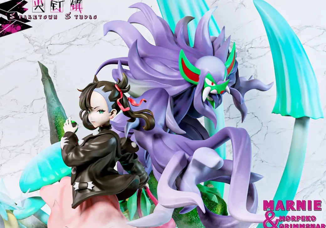 1/7 Scale Marnie & Grimmsnarl & Morpeko - Pokemon Statue - Spiketown Studio