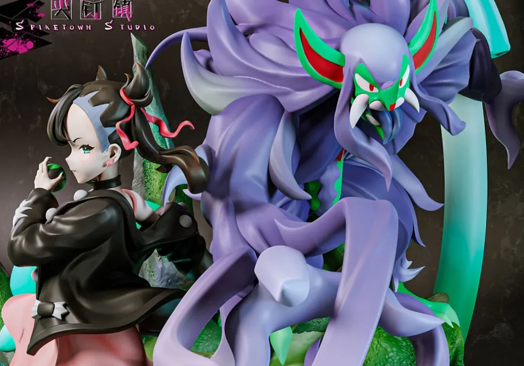 1/7 Scale Marnie & Grimmsnarl & Morpeko - Pokemon Statue - Spiketown Studio