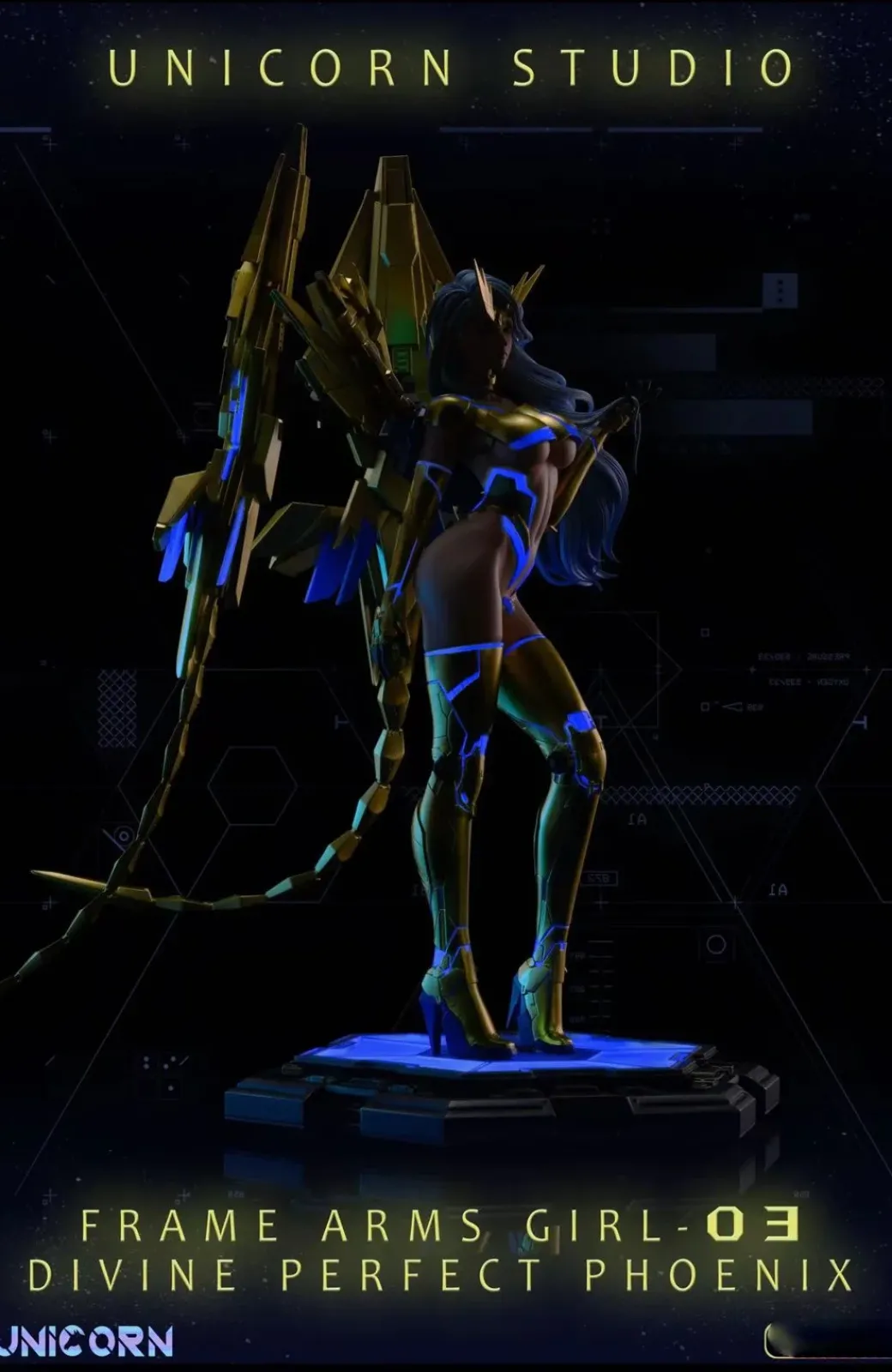 1/6 Scale Mecha Girl 1.0 - Original Design Resin Statue - Unicorn Studios