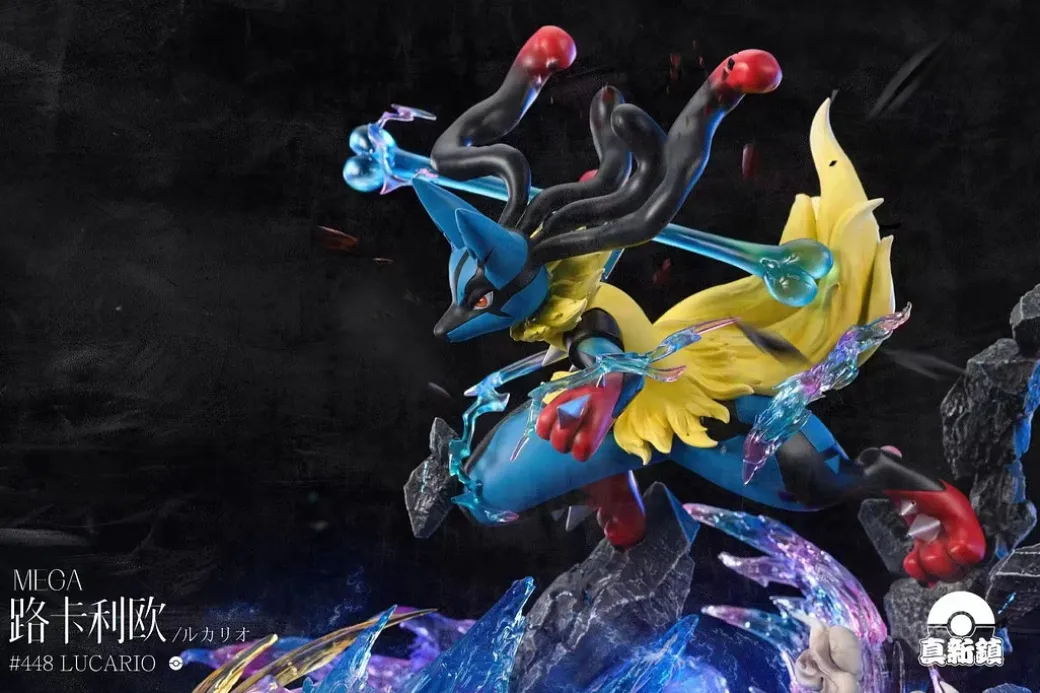 1/10 Scale Mega Evolution Series 001 Mega Lucario with LED - Pokemon Resin Statue - ZhenXinZhen Studios