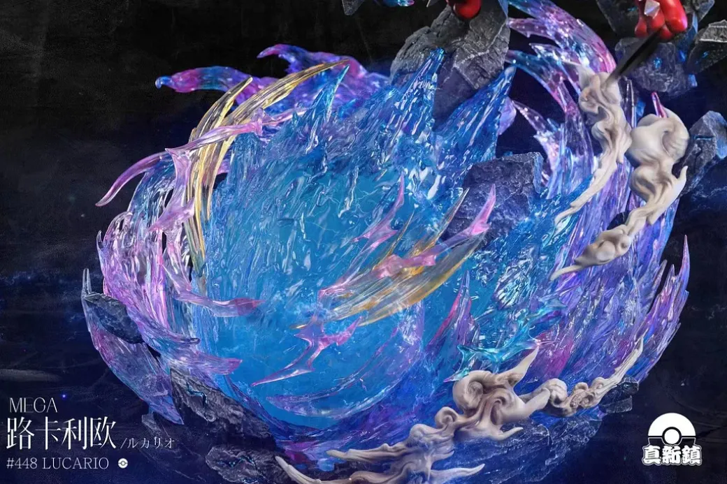 1/10 Scale Mega Evolution Series 001 Mega Lucario with LED - Pokemon Resin Statue - ZhenXinZhen Studios