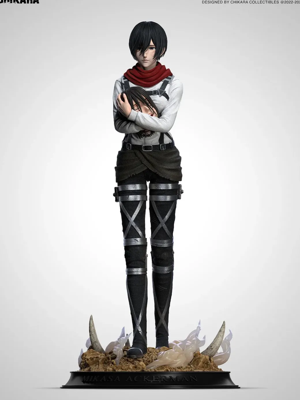 1/6 Scale Mikasa Ackerman Goodbye Eren Jaeger - Attack On Titan Resin Statue - CHIKARA Studios