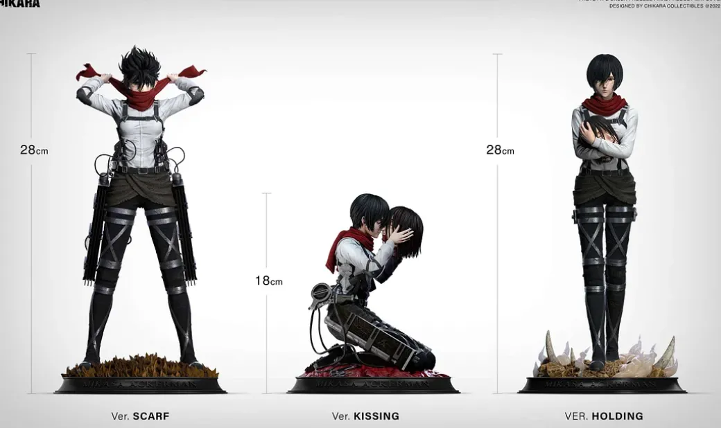 1/6 Scale Mikasa Ackerman Goodbye Eren Jaeger - Attack On Titan Resin Statue - CHIKARA Studios