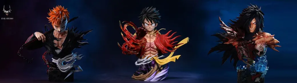 1/4 Scale Monkey D. Luffy Bust Statue - ONE PIECE Resin Statue - EVIL Studios