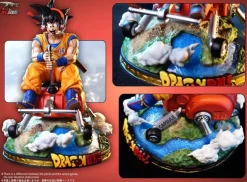 1/7 Scale Motorcycle Son Goku - Dragon Ball Resin Statue - T-Rex Studio