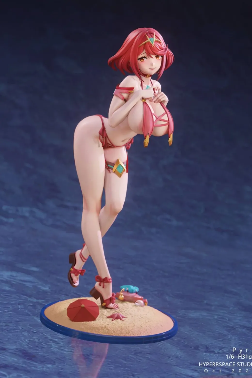 1/6 Scale Mythra & Pyra - Xenoblade Chronicles Resin Statue - Hyperspace Studios