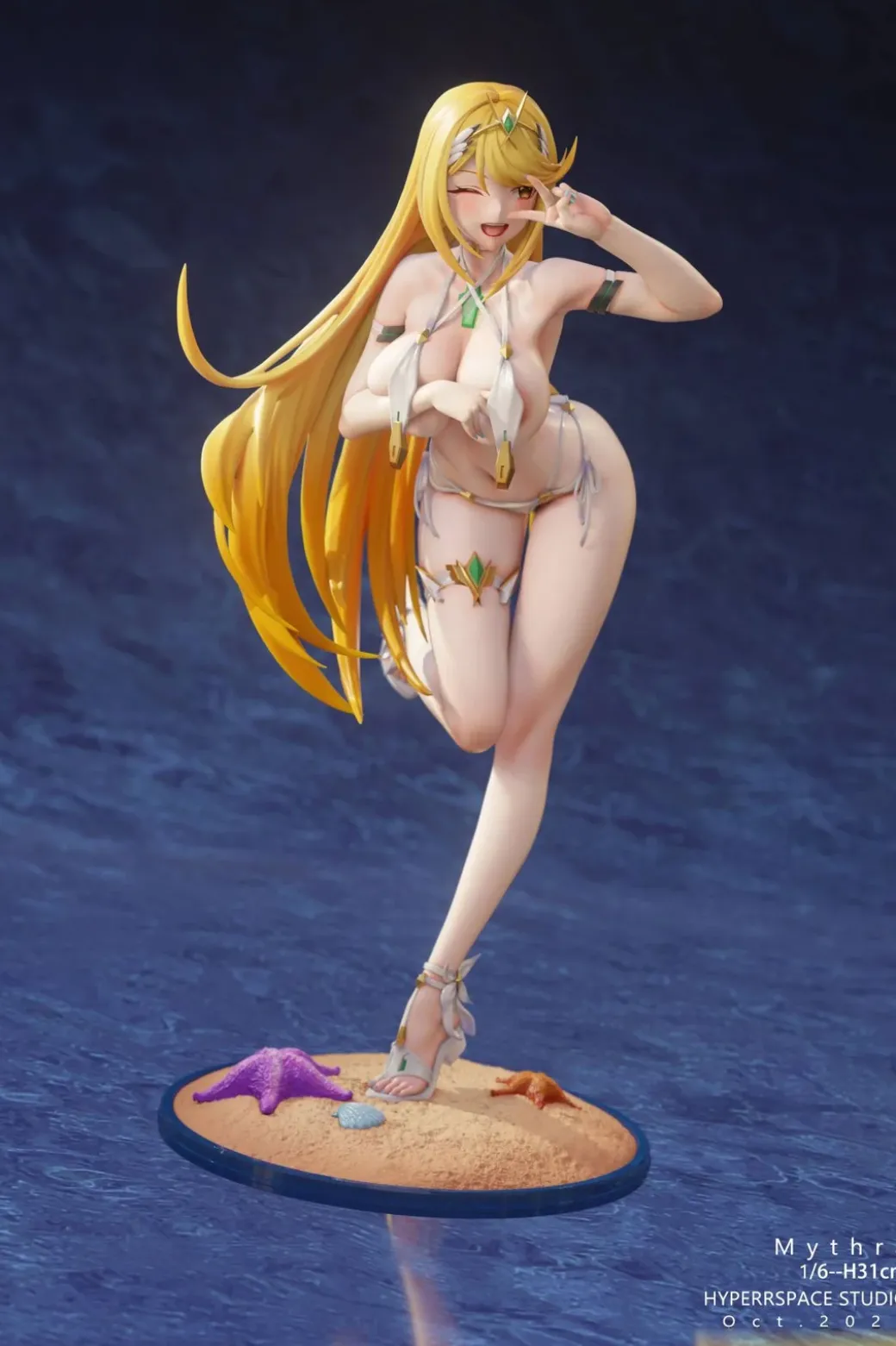1/6 Scale Mythra & Pyra - Xenoblade Chronicles Resin Statue - Hyperspace Studios