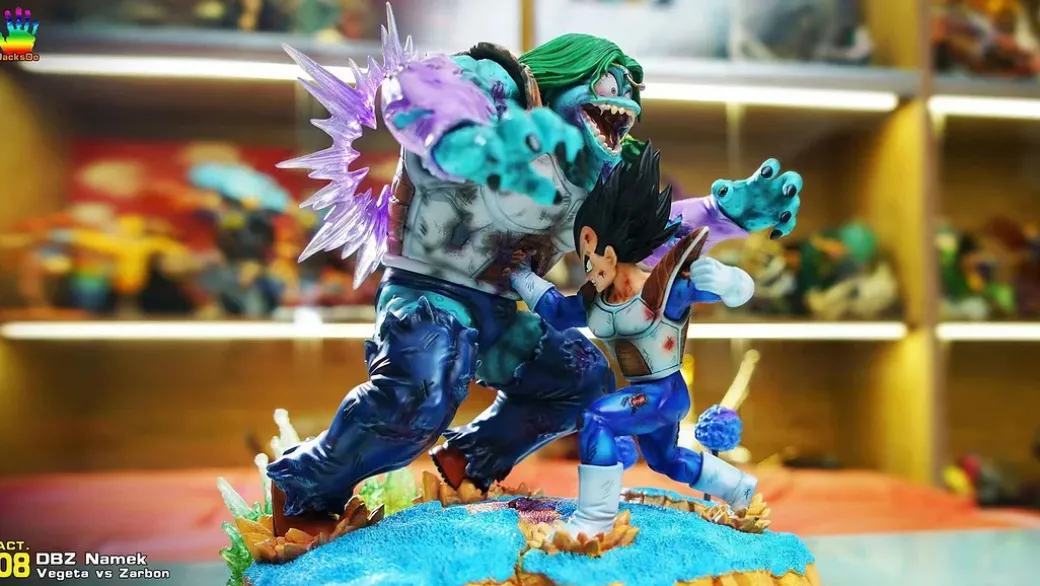 1/8 Scale Namek Saga Arc Vegeta vs Zarbon - Dragon Ball Resin Statue - JacksDo Studios