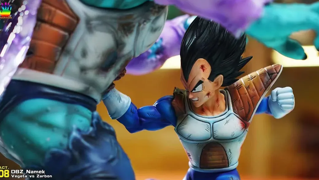 1/8 Scale Namek Saga Arc Vegeta vs Zarbon - Dragon Ball Resin Statue - JacksDo Studios