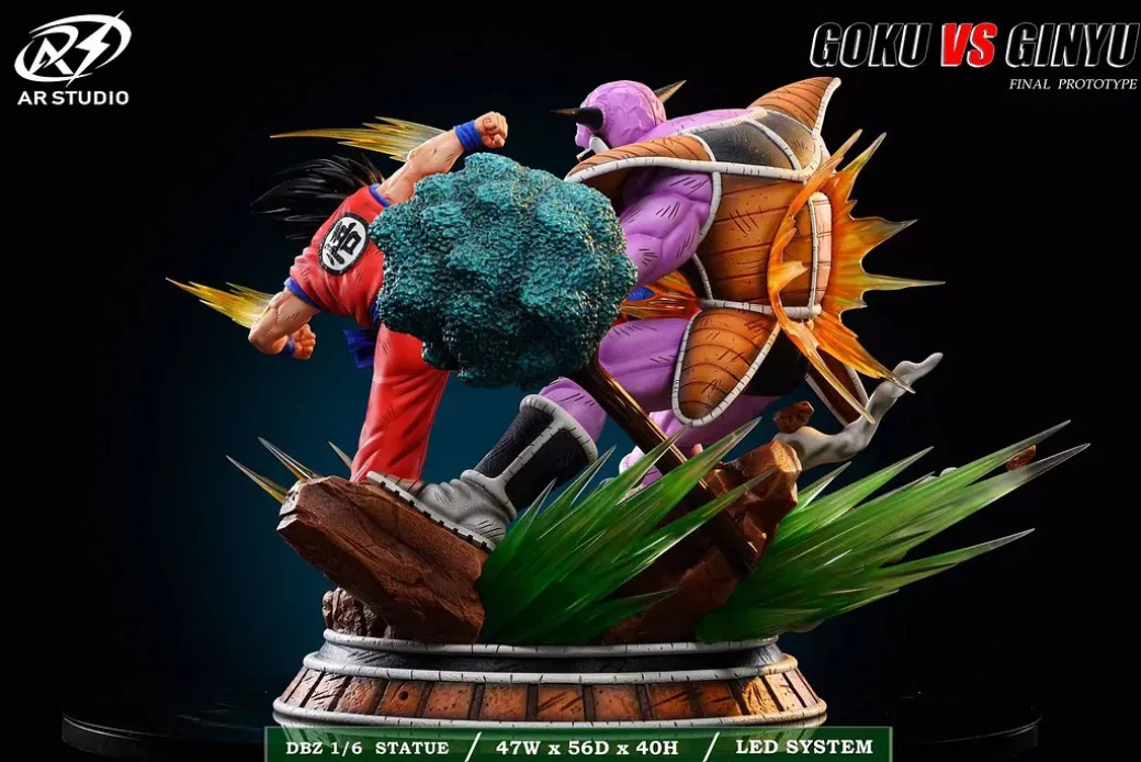 1/6 Scale Namek Series Son Goku VS Captain Ginyu with LED - Dragon Ball Resin Statue - AR Studios