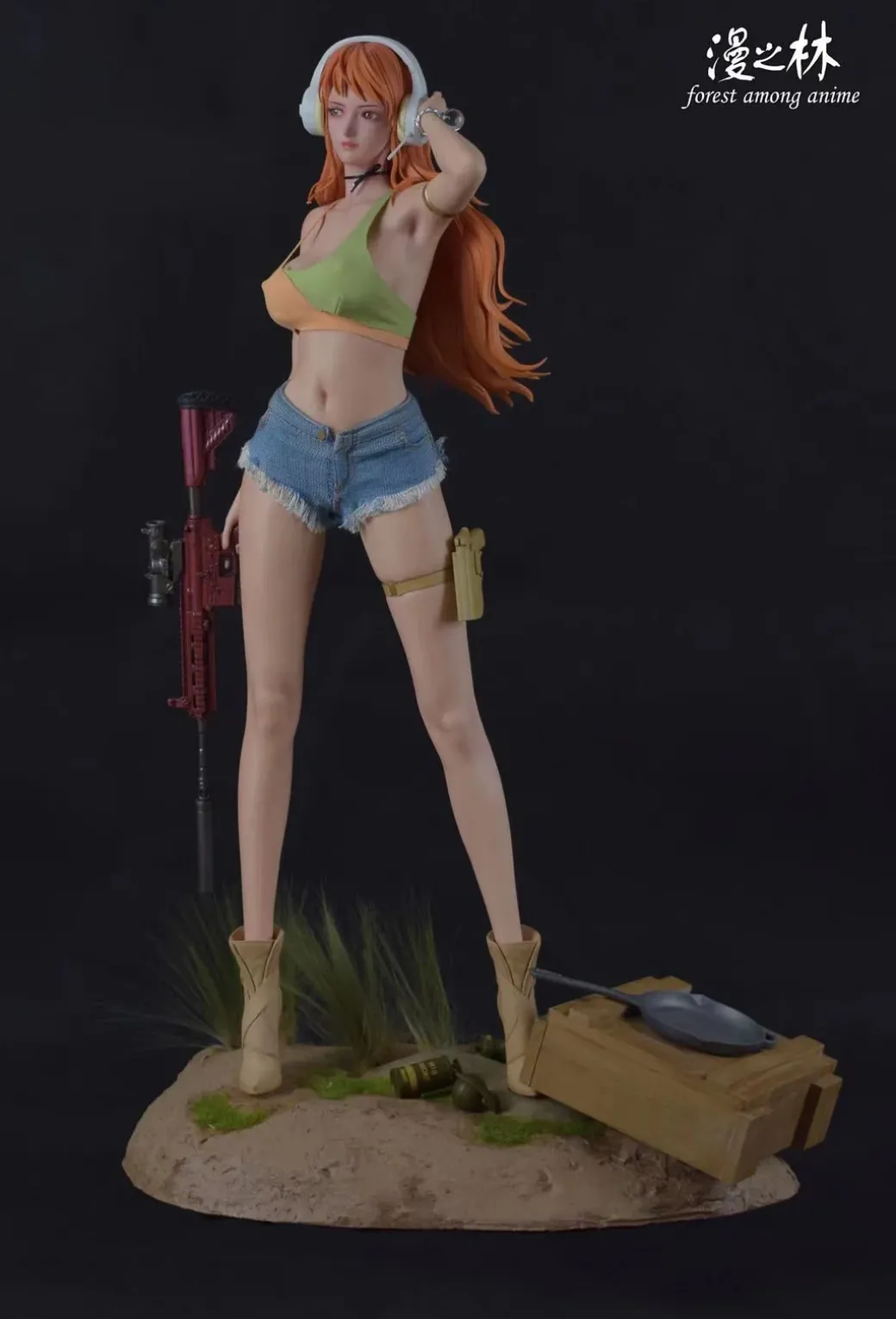 1/4 Scale Nami with Assault Rifle - ONE PIECE Resin Statue - MZL Studios