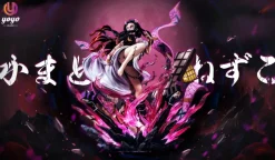 1/6 Scale Nezuko Fully Awakened Form & Crying Little Nezuko - Demon Slayer: Kimetsu no Yaiba Resin Statue - YOYO-Studios
